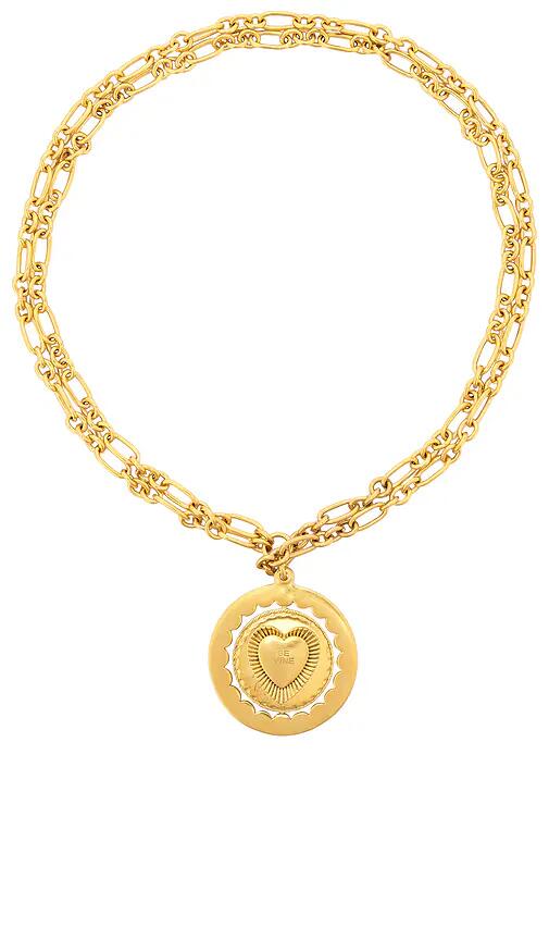 Brinker + Eliza Be Mine Necklace in Metallic Gold Cover