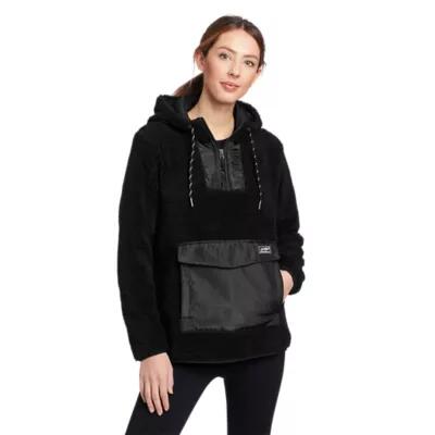 Eddie Bauer Women's Chilali Fleece Hooded Anorak Cover