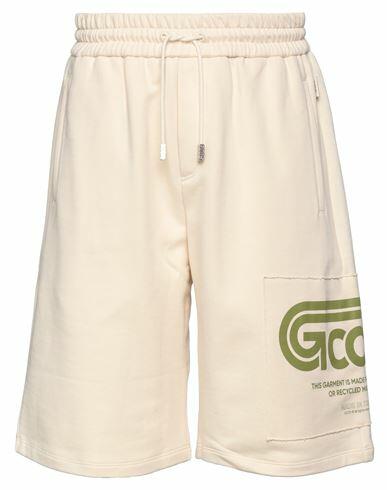 Gcds Man Shorts & Bermuda Shorts Ivory Cotton Cover