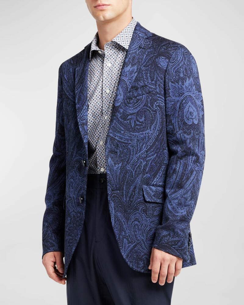 Etro Men's Paisley Knit Sport Coat Cover