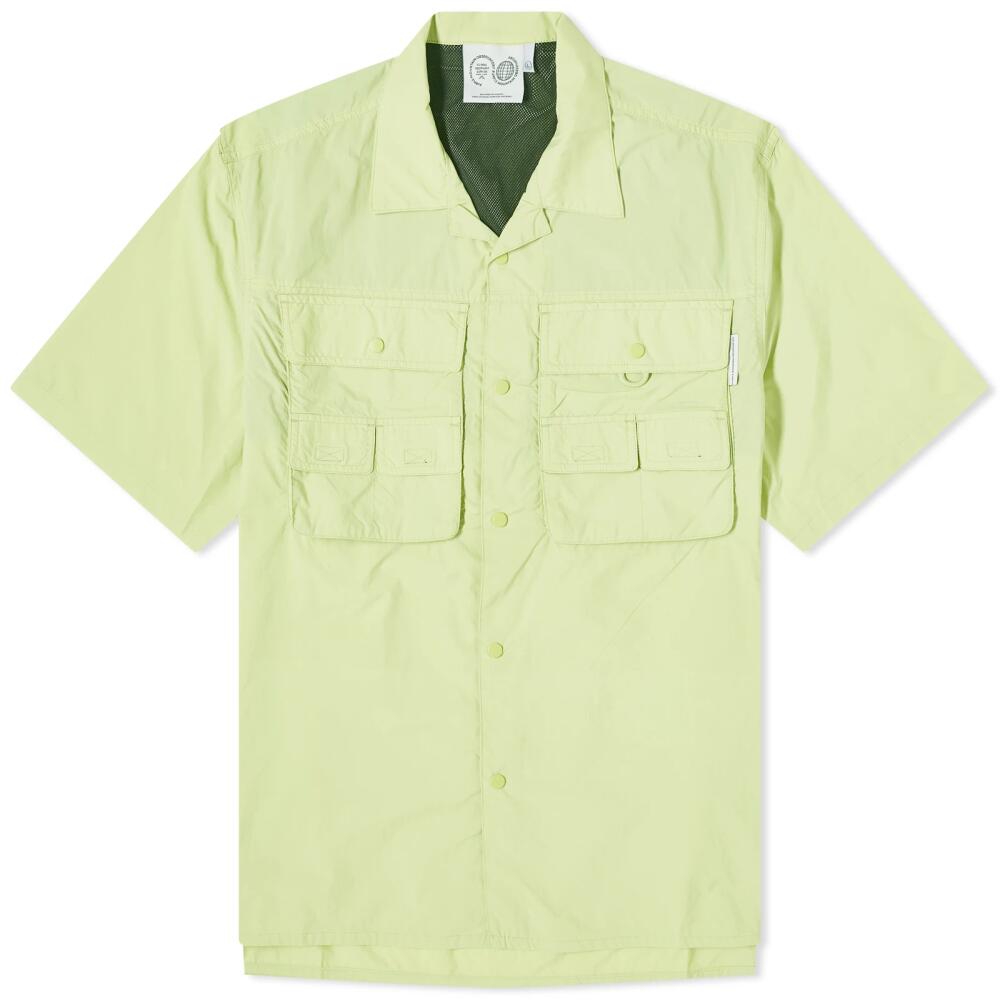 Purple Mountain Observatory Men's Short Sleeve Trail Shirt in Lime Cover