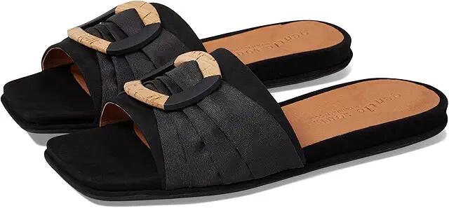 Gentle Souls by Kenneth Cole Rhea (Black Suede) Women's Sandals Cover