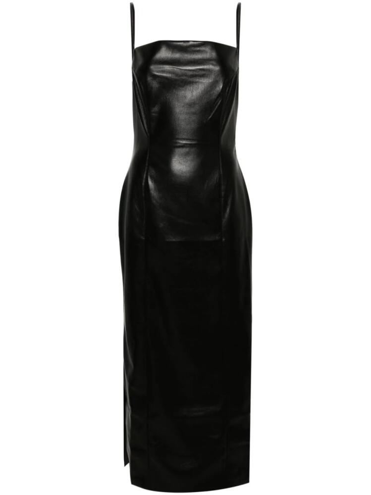 Nanushka Ilara slip midi dress - Black Cover