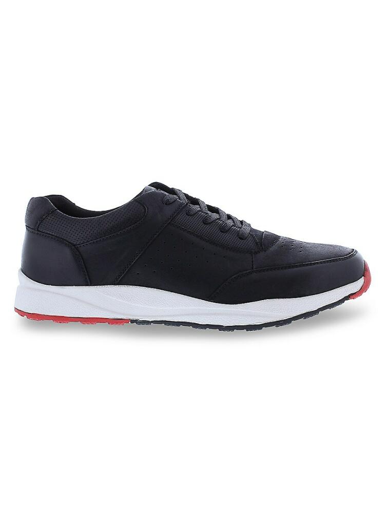 English Laundry Men's Peter Leather Running Sneakers - Black Cover