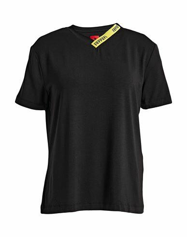 Ferrari Woman T-shirt Black Modal, Elastane Cover