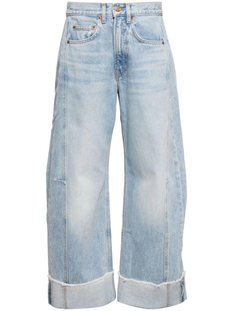 B SIDES relaxed cuffed Lasso jean - Blue Cover