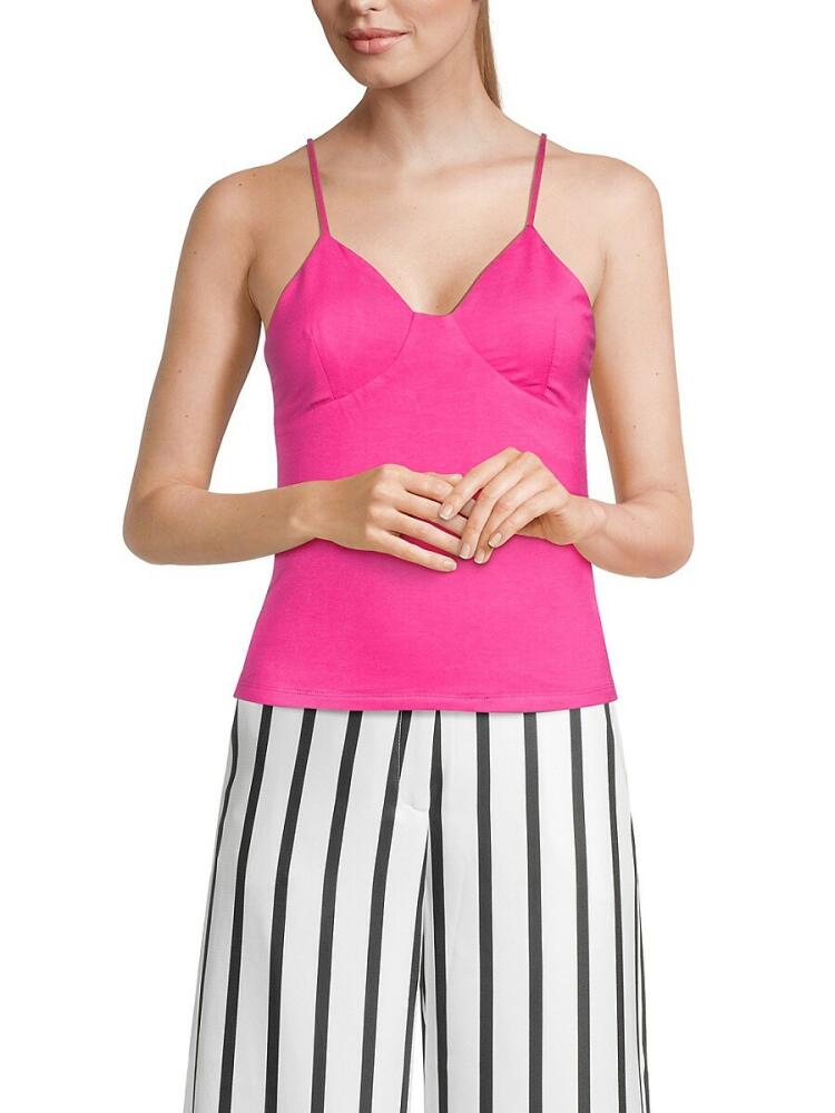 Lea & Viola Women's Bustier Tank Top - Pink Cover