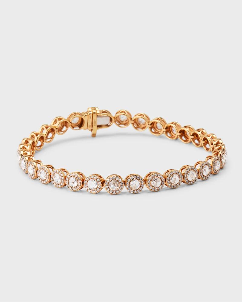 64 Facets Scallop Diamond Tennis Bracelet, 3.5tcw Cover