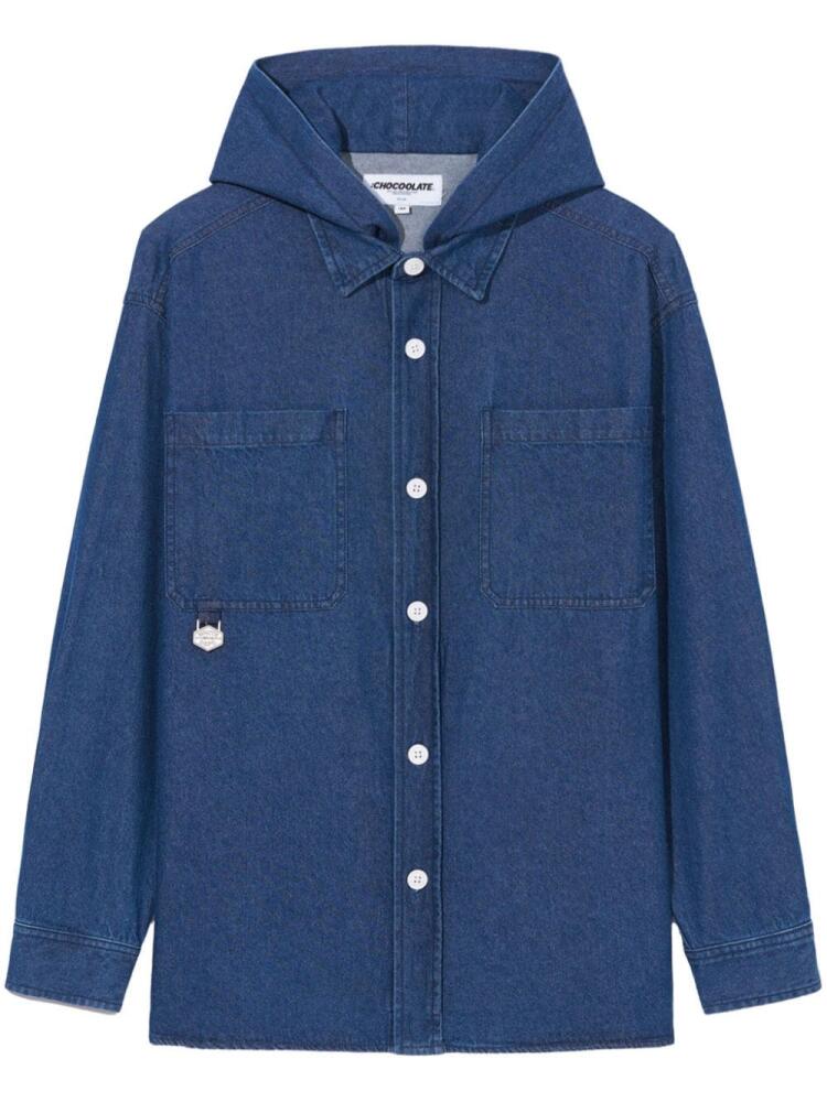 CHOCOOLATE hooded denim jacket - Blue Cover