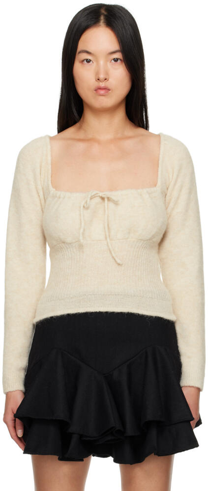 Tach Beige Bella Long Sleeve Top Cover