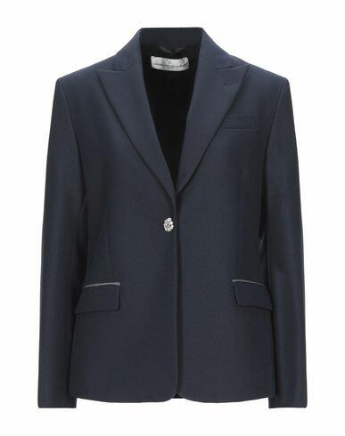 Golden Goose Woman Blazer Midnight blue Polyester, Virgin Wool, Swarovski crystal Cover