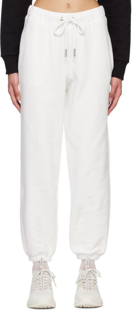 Moncler White Drawstring Lounge Pants Cover