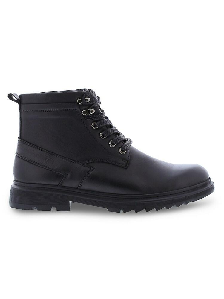 English Laundry Men's Lyle Sawtooth Leather Boots - Black Cover