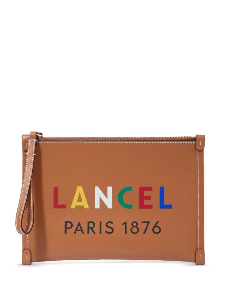 Lancel zipped pouch - Brown Cover