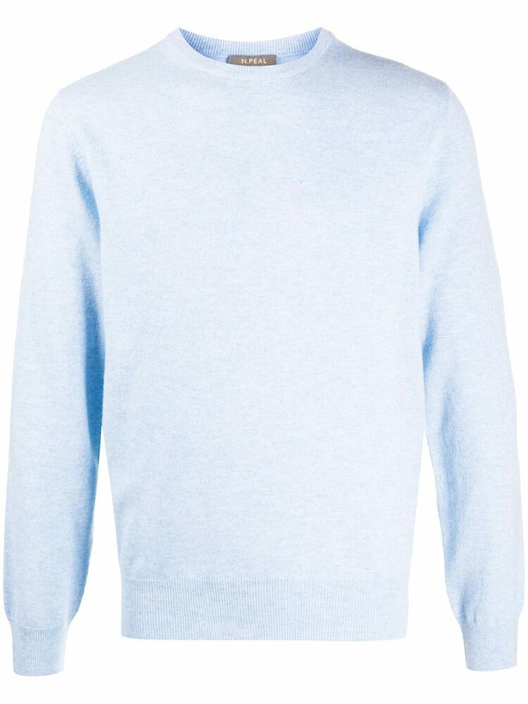 N.Peal crew neck cashmere jumper - Blue Cover