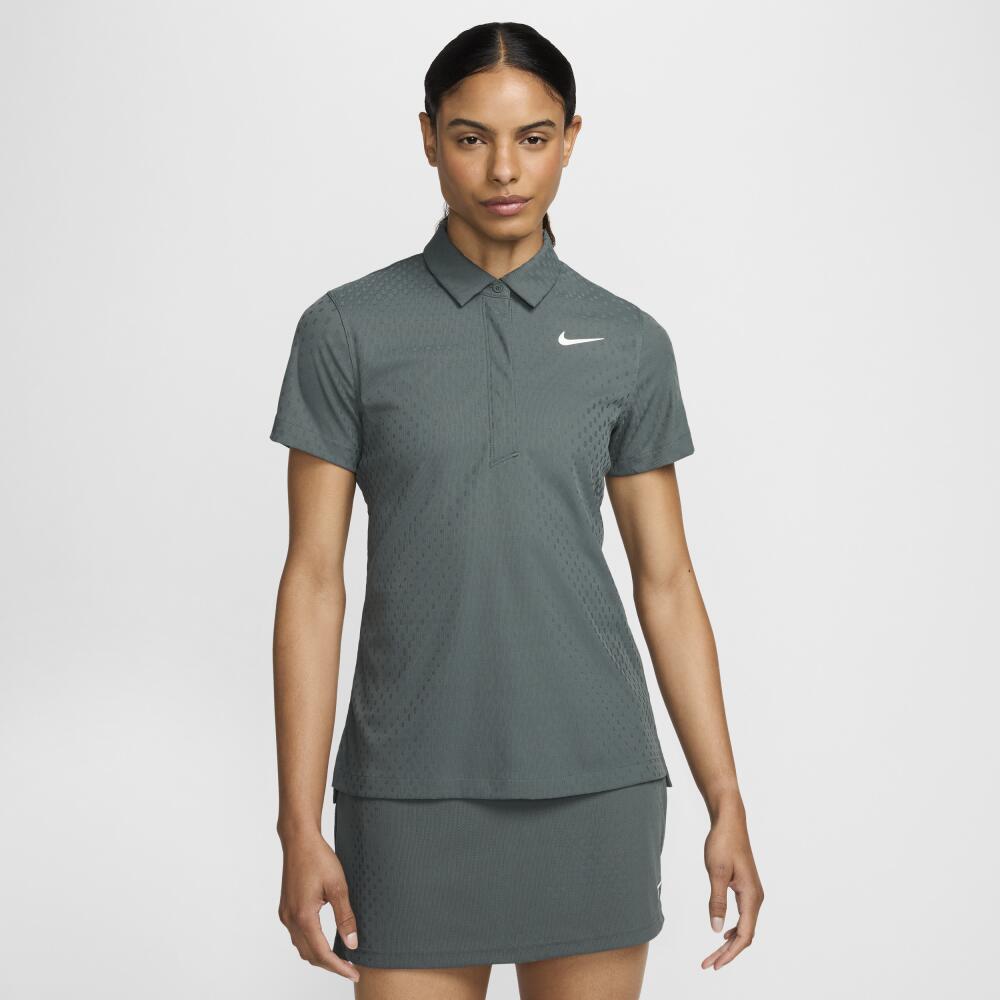 Nike Women's Tour Dri-FIT ADV Short-Sleeve Golf Polo in Green Cover