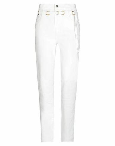 Philosophy Di Lorenzo Serafini Woman Jeans White Cotton, Elastane Cover