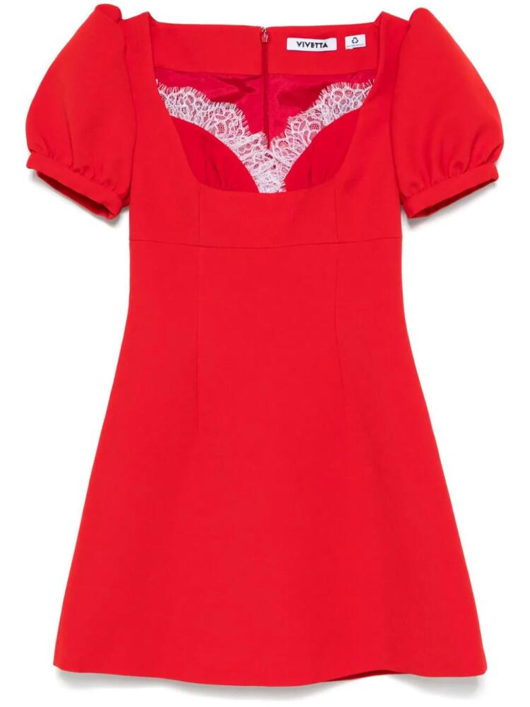 Vivetta lace-trim mini dress - Red Cover