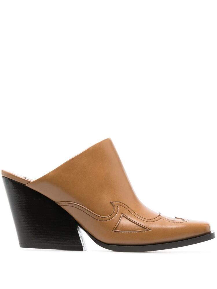 Stella McCartney Cowboy Cloudy 97mm mules - Brown Cover