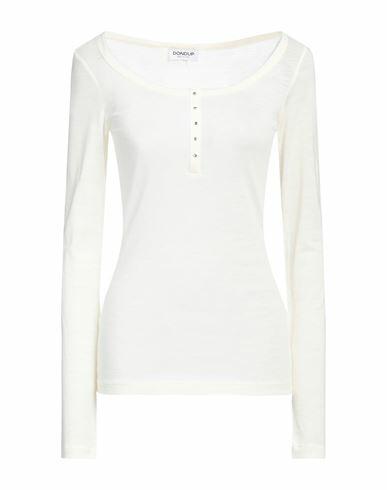 Dondup Woman T-shirt Cream Wool, Polyamide Cover