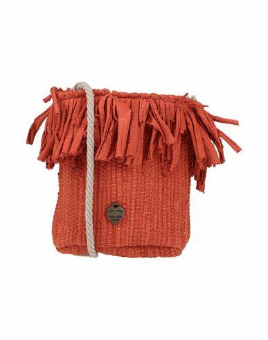 Mia Bag Woman Cross-body bag Rust Cotton Cover