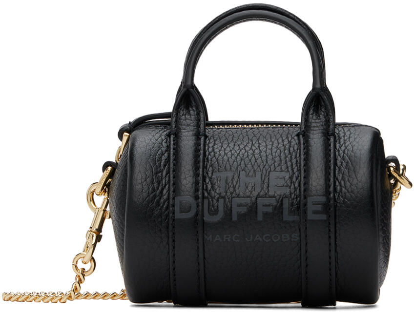 Marc Jacobs Black 'The Leather Nano' Duffle Bag Cover