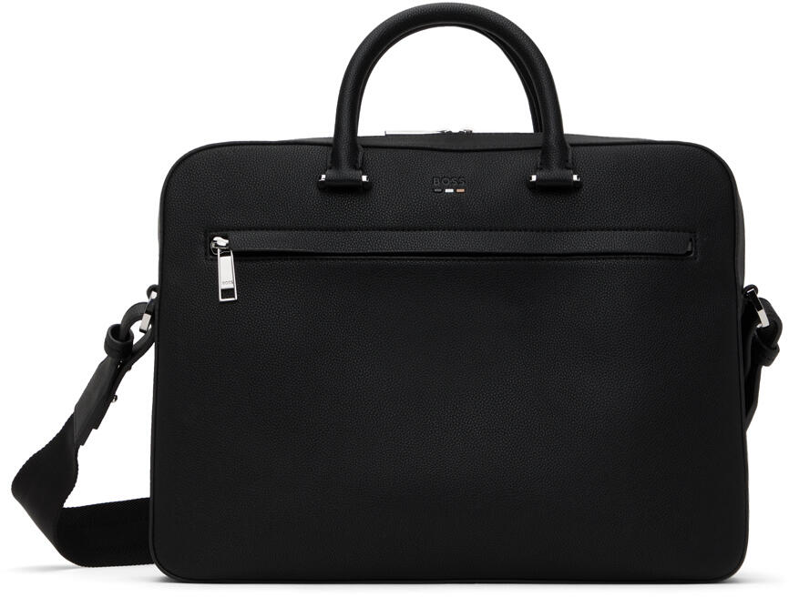 BOSS Black Faux-Leather Briefcase Cover