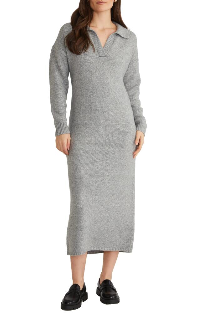 525 Raya Long Sleeve Polo Sweater Dress in Smoke Grey Cover