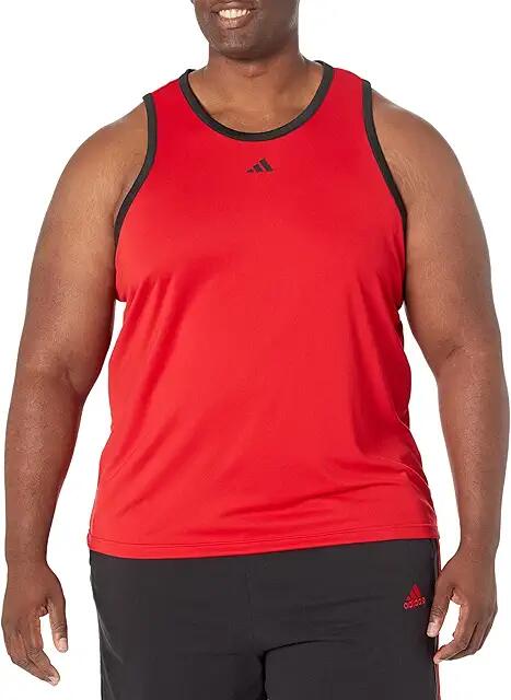 adidas Big Tall 3G Speed Tank (Better Scarlet/Black) Men's Clothing Cover