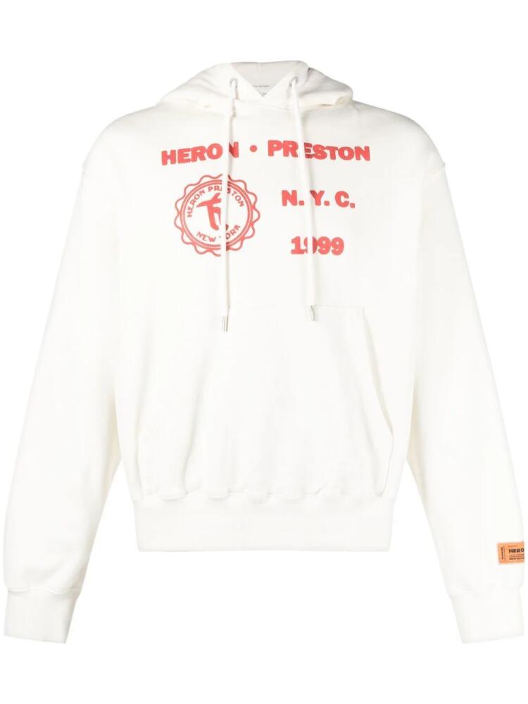 Heron Preston Medieval Heron hoodie - White Cover