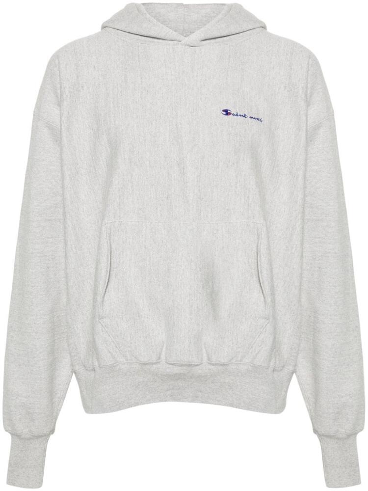 SAINT MXXXXXX cotton-blend hoodie - Grey Cover