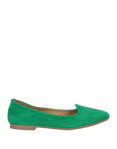 Anna F. Woman Ballet flats Green Soft Leather Cover