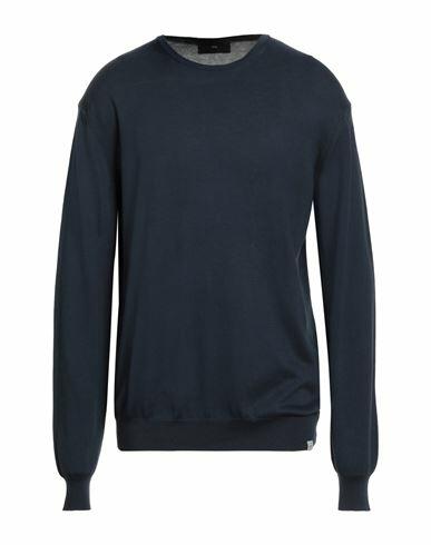 Liu •jo Man Man Sweater Midnight blue Cotton Cover