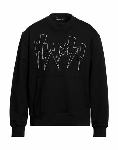 Neil Barrett Man Sweatshirt Black Viscose, Polyamide, Elastane Cover