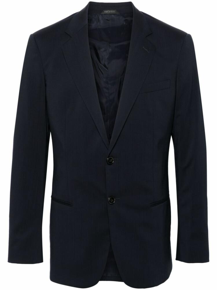 Giorgio Armani Soho virgin-wool blazer - Blue Cover