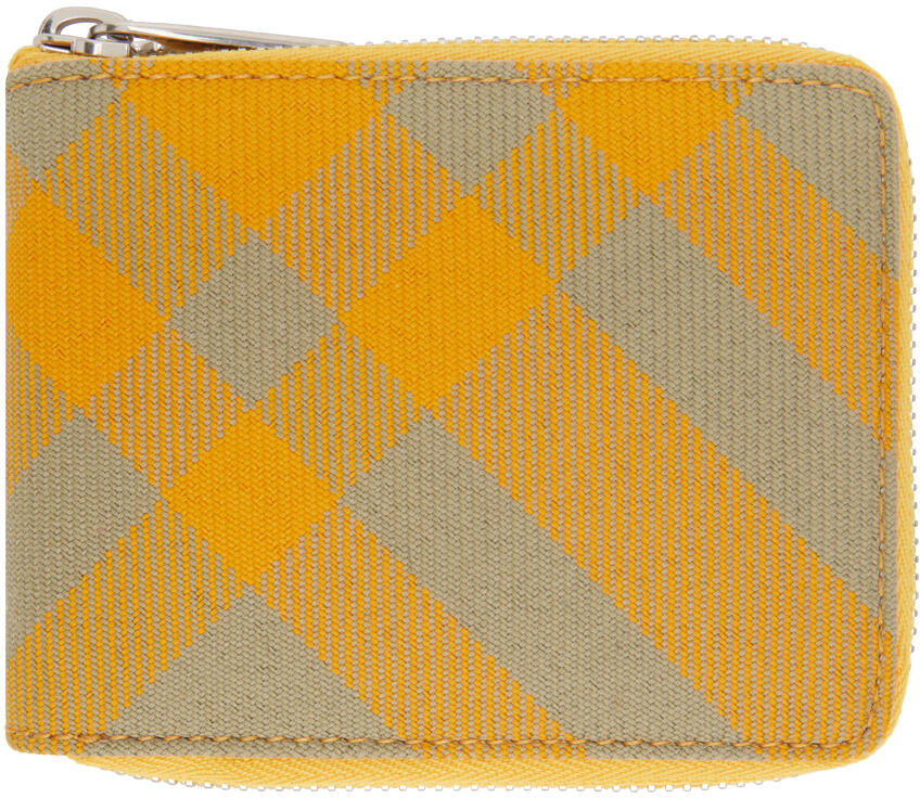 Burberry Yellow Check Wallet Cover