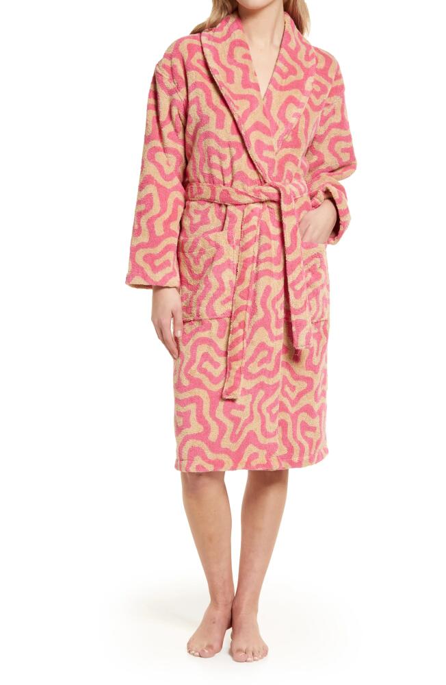 Dusen Dusen Spiral Cotton Terry Robe in Multi Cover