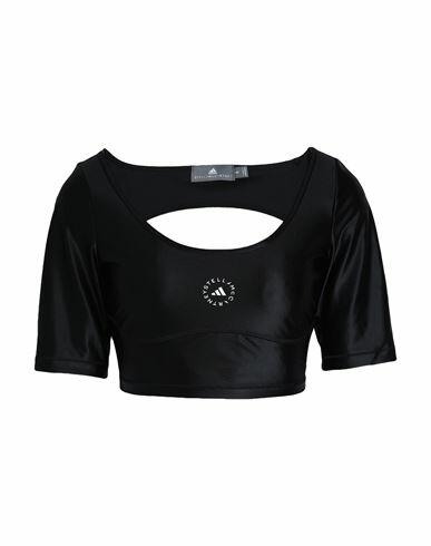 Adidas By Stella Mccartney Asmc Crop Top Woman Top Black Recycled polyamide, Elastane Cover