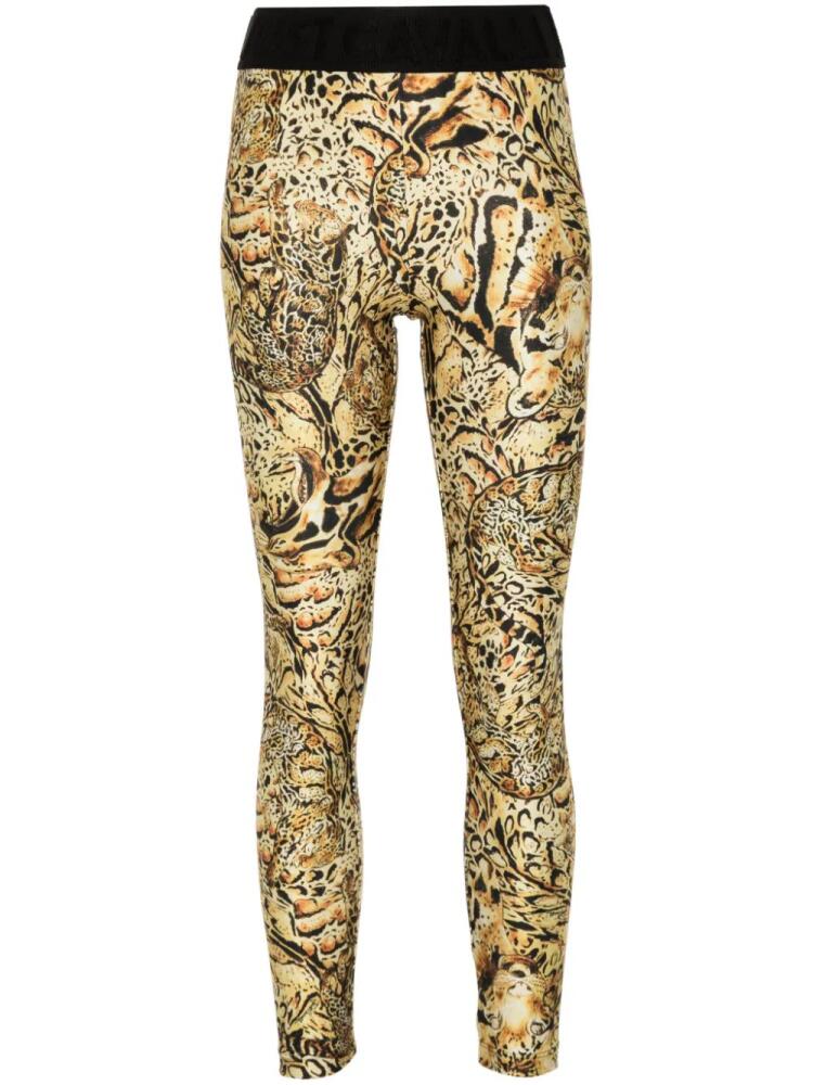 Just Cavalli leopard-print leggings - Yellow Cover