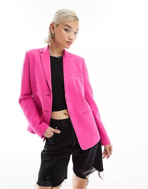 French Connection single breasted tailored blazer in pink - part of a set Cover