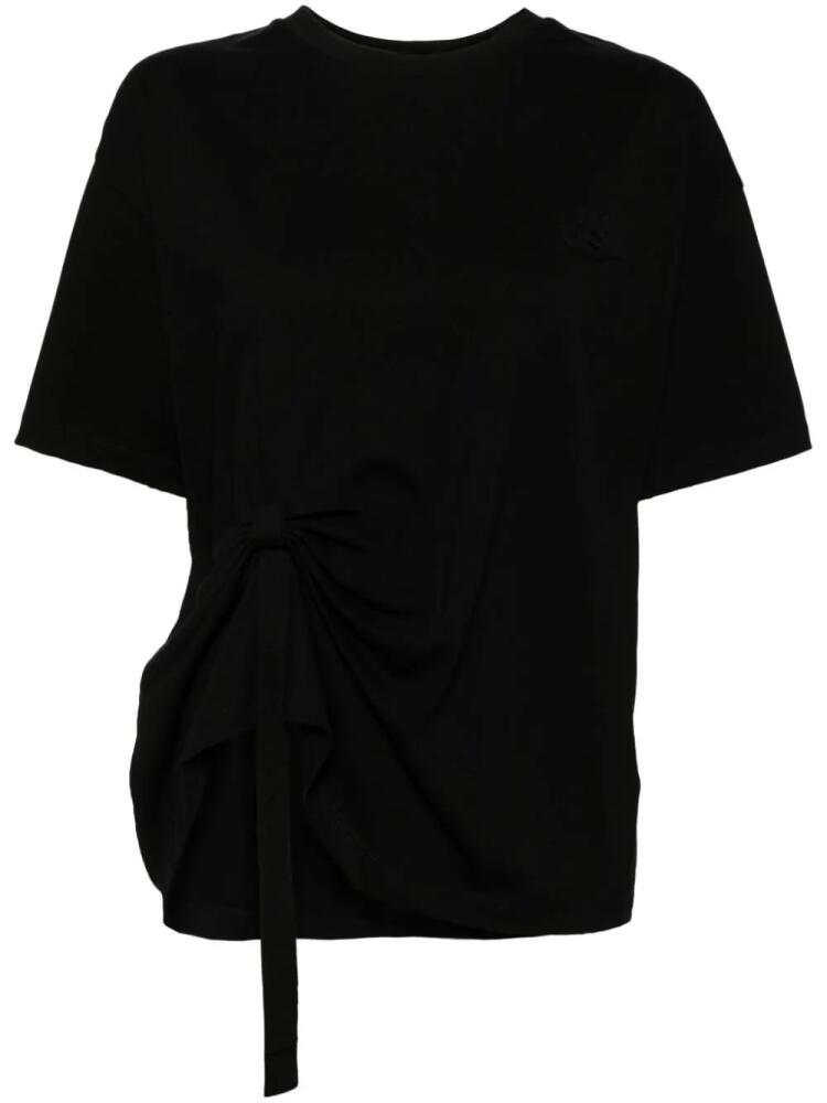 b+ab asymmetric-hem cotton T-shirt - Black Cover