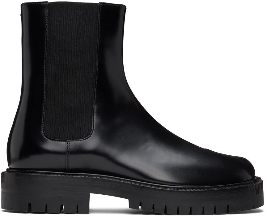 Maison Margiela Black Tabi Chelsea Boots Cover