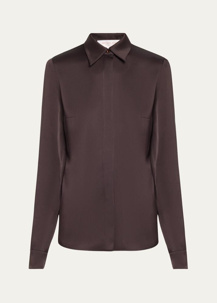 Michael Kors Collection Hansen Button-Front Shirt Cover