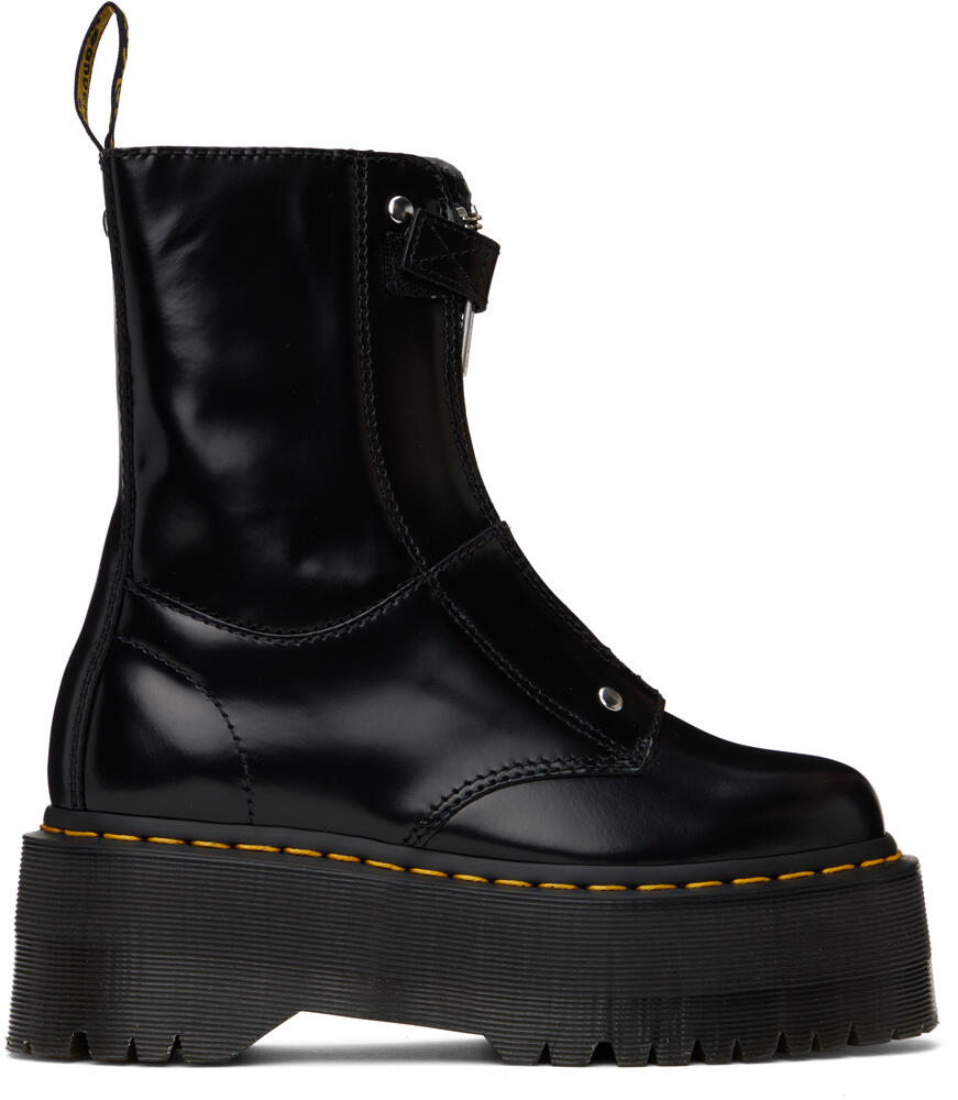 Dr. Martens Black Jetta Hi Max Leather Platform Boots Cover