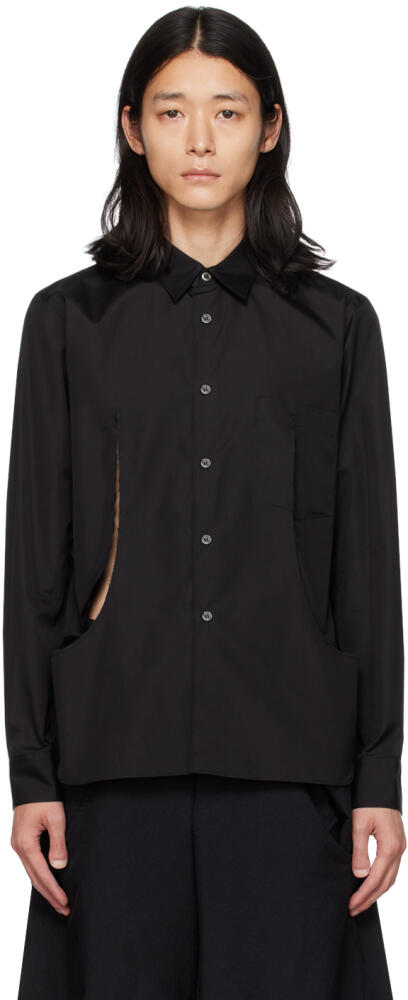 Black Comme des Garçons Black Cutout Shirt Cover