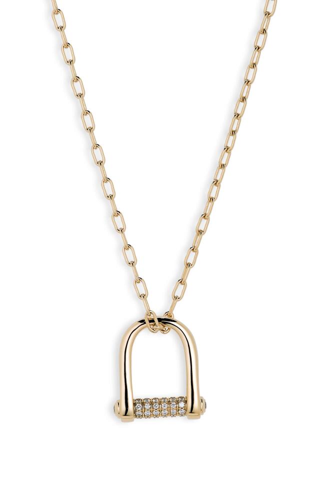 Cast The Code Diamond Pendant Necklace in Gold Cover