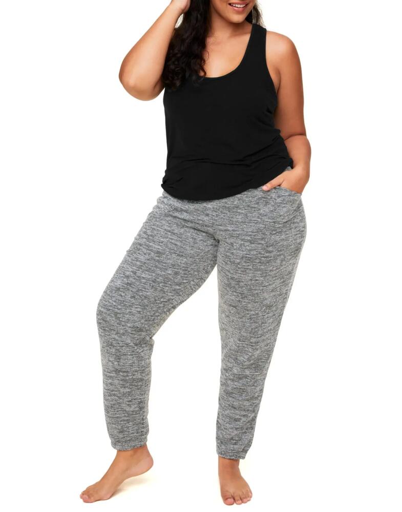 Adore Me Lula Tank & Sweatpant Loungewear Set in Black Cover