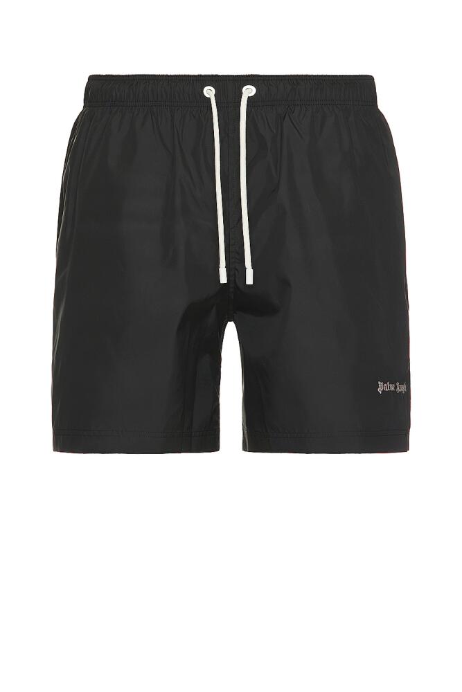 Palm Angels Classic Logo Swimshort in Black Cover