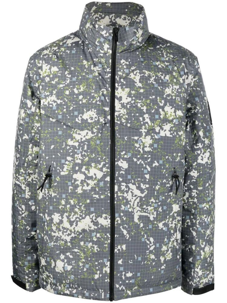 A-COLD-WALL* abstract-print sports jacket - Grey Cover