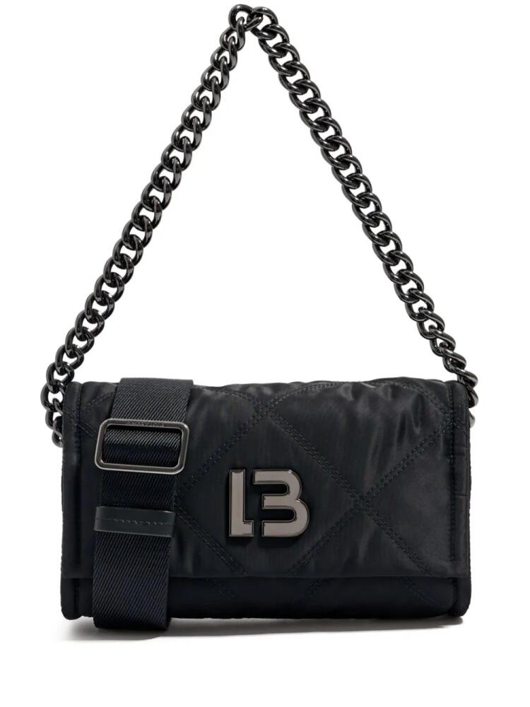 Bimba y Lola small logo-plaque crossbody bag - Black Cover